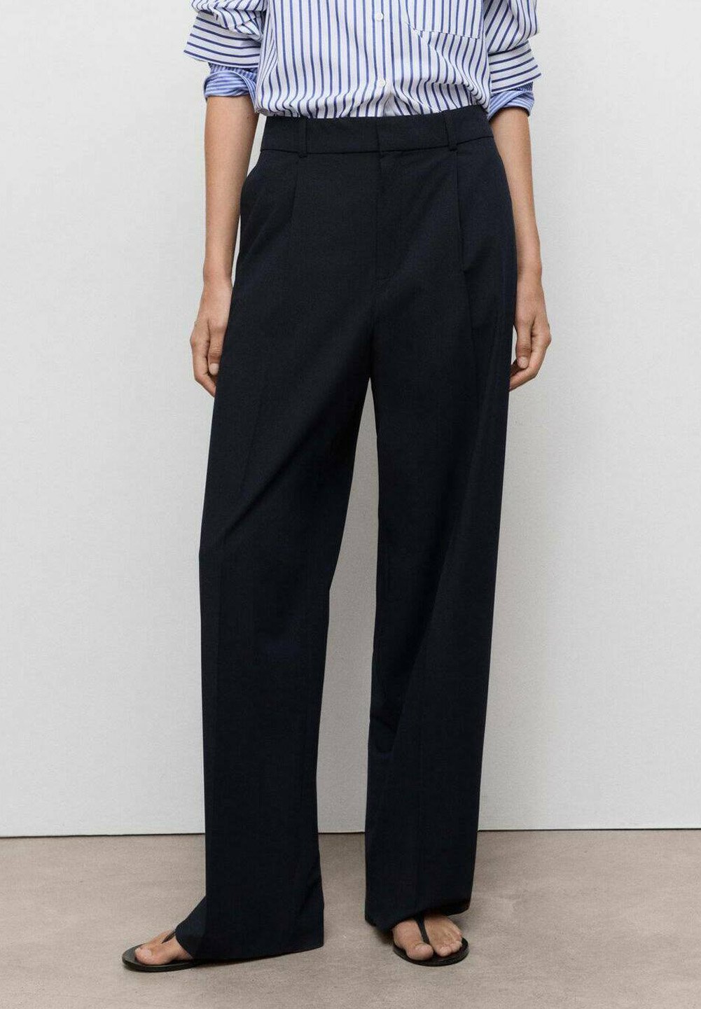 Mango Broek - koningsblauw