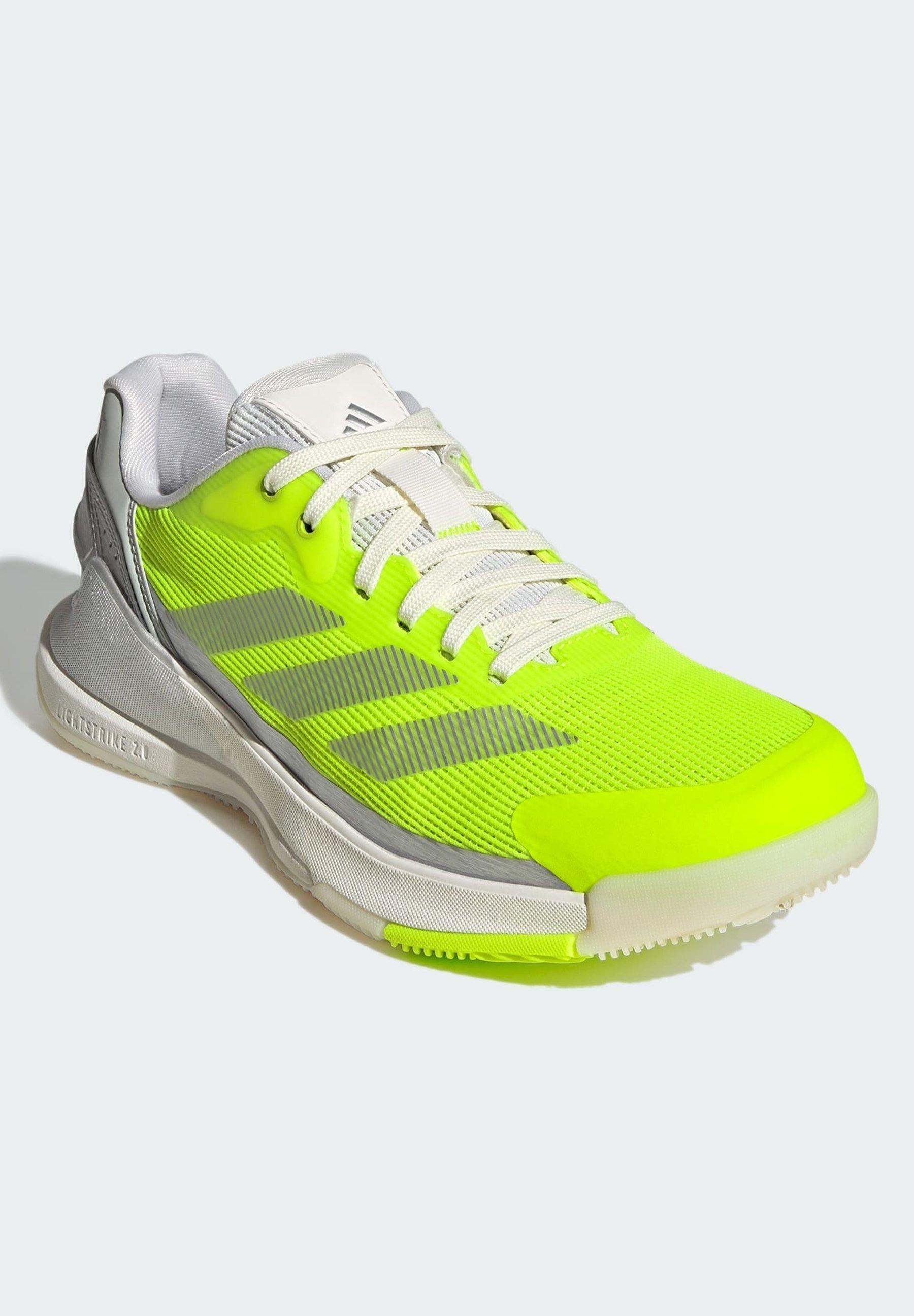 adidas Performance CRAZYQUICK LS - Padelio bateliai - šviesiai citrininės sidabrinės metalinės sidabrinės spalvos