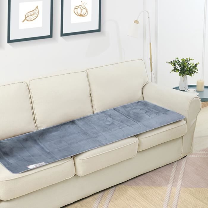 Heated Blanket 150*65cm--220v, 2 heat settings with switch, flannel blanket, for winter body heating, grey