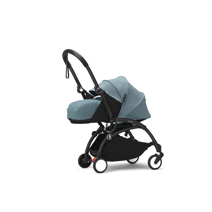 STOKKE - Poussette Yoyo 3 Pack 0 Et 6 Aqua Cadre Noir Stokke