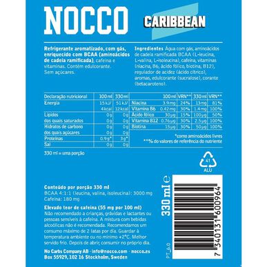 Nocco Energiajuoma BCAA Karibian ananaksen makuinen 330 ml