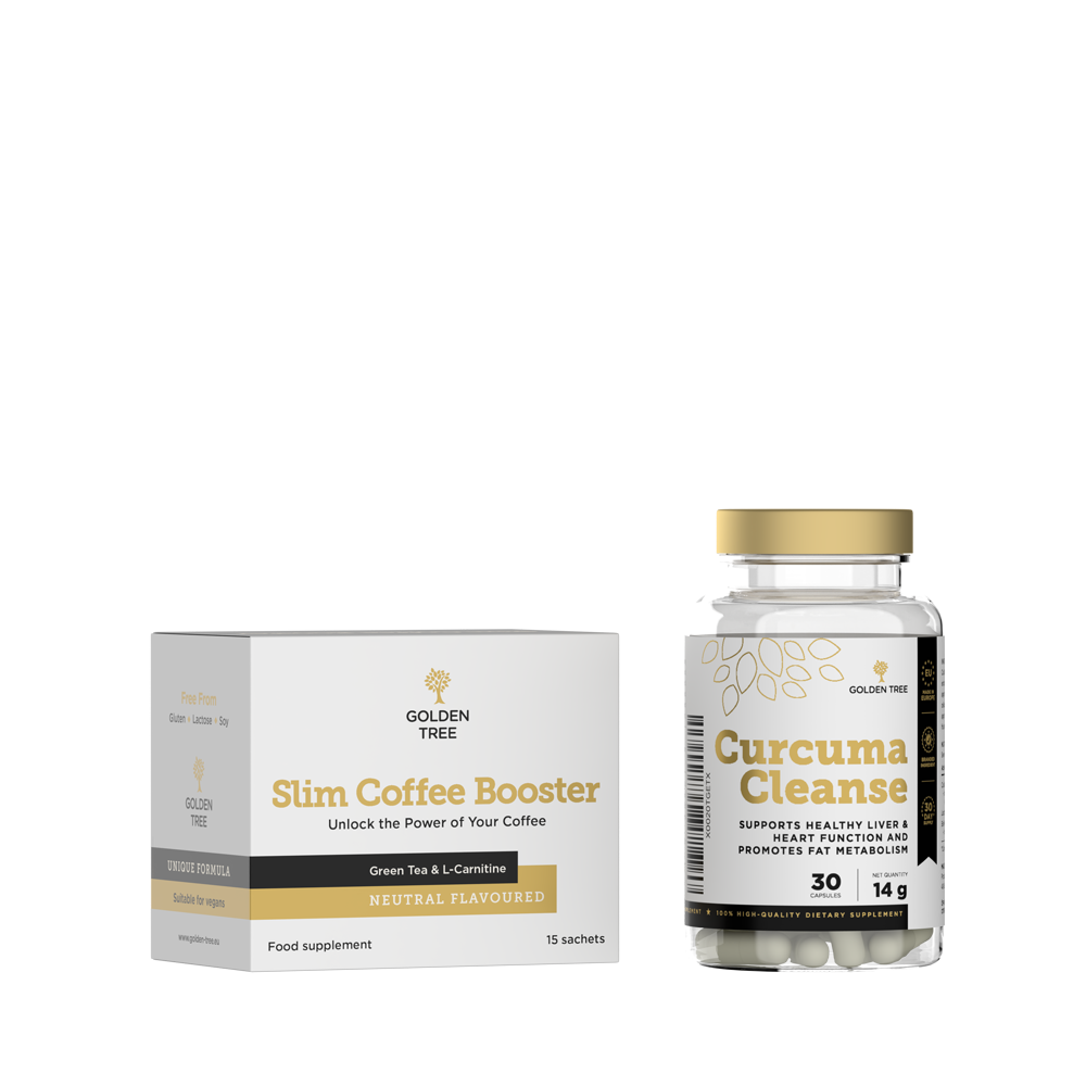 Golden Tree SLIM COFFEE BOOSTER + CURCUMA CLEANSE SET