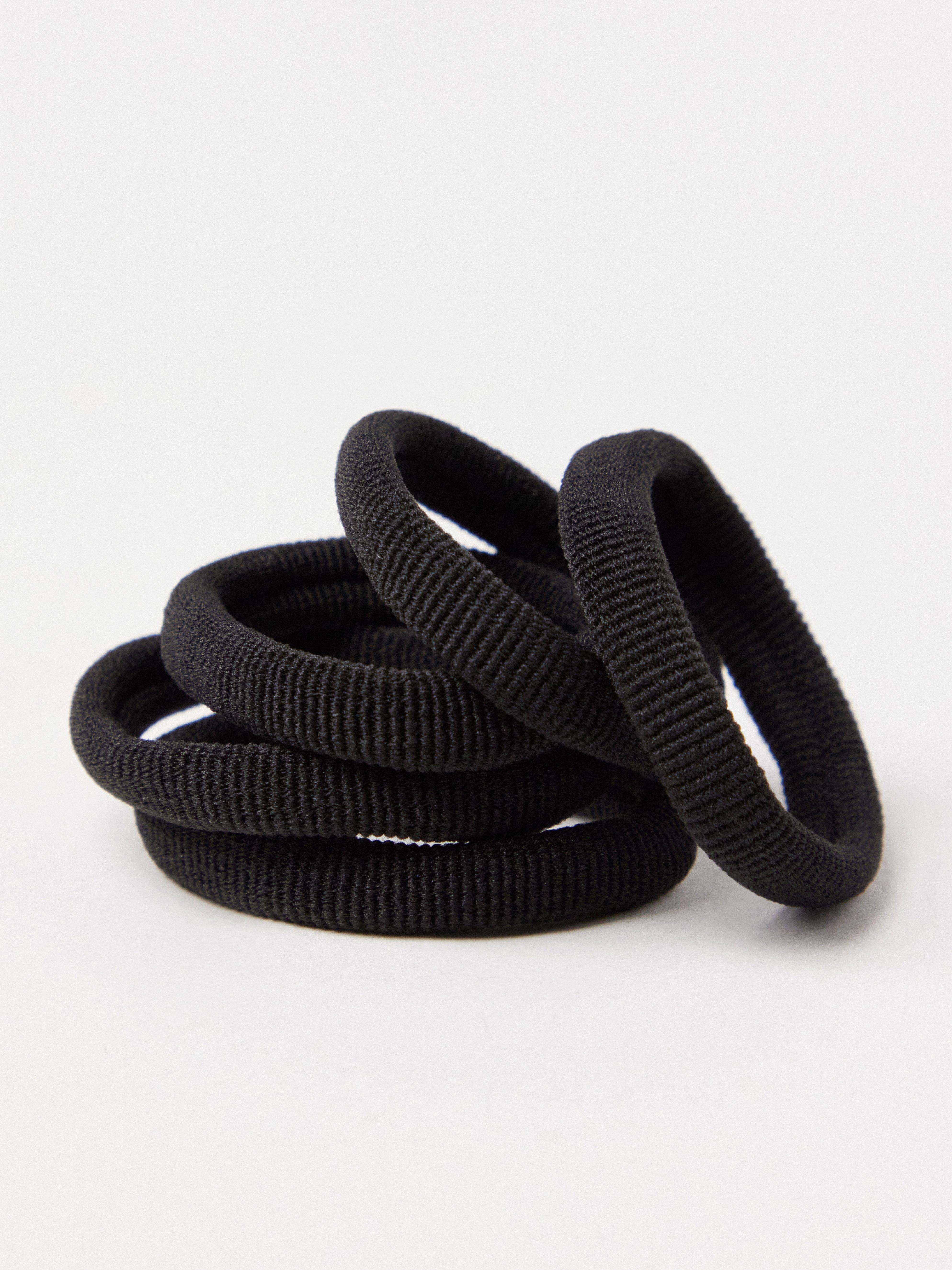 Pacote com 5 unidades de hårsnoddar Black