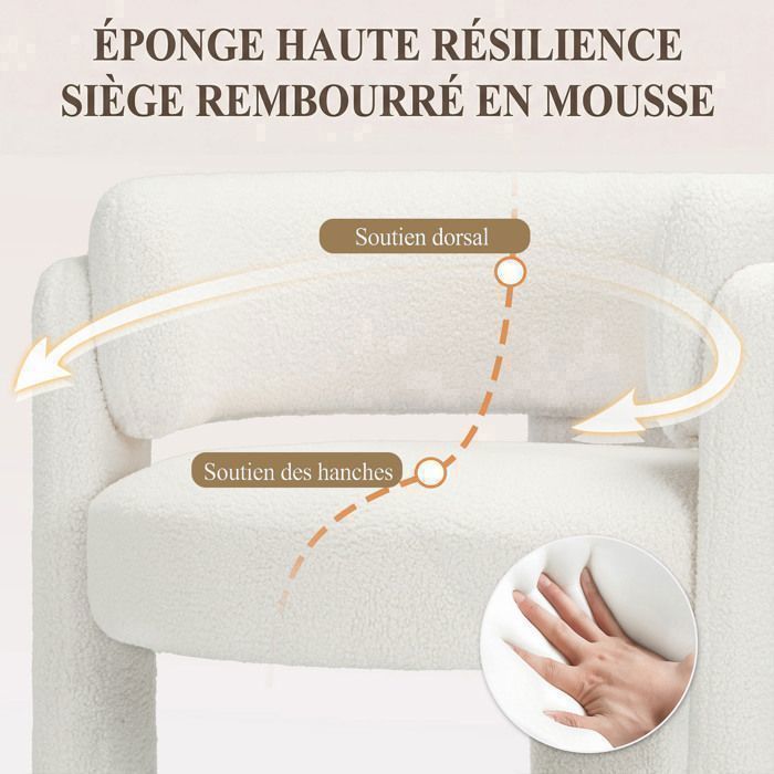 Armchair - Minimalist design armchair — Enhance your modern and trendy interior - white