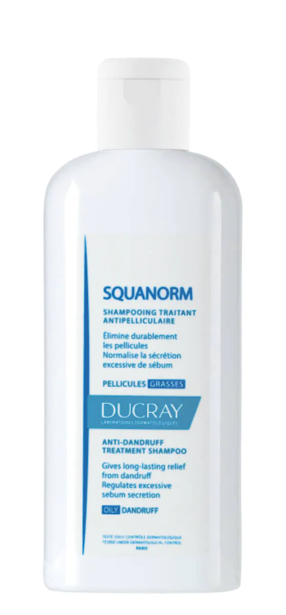 Ducray Squanorm Szampon niwelujący łupież tłusty