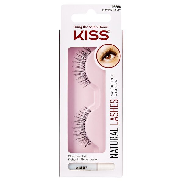 „Kiss Natural Lashes“ blakstienų priauginimas 02C 96688. Svajingos dirbtinės blakstienos.
