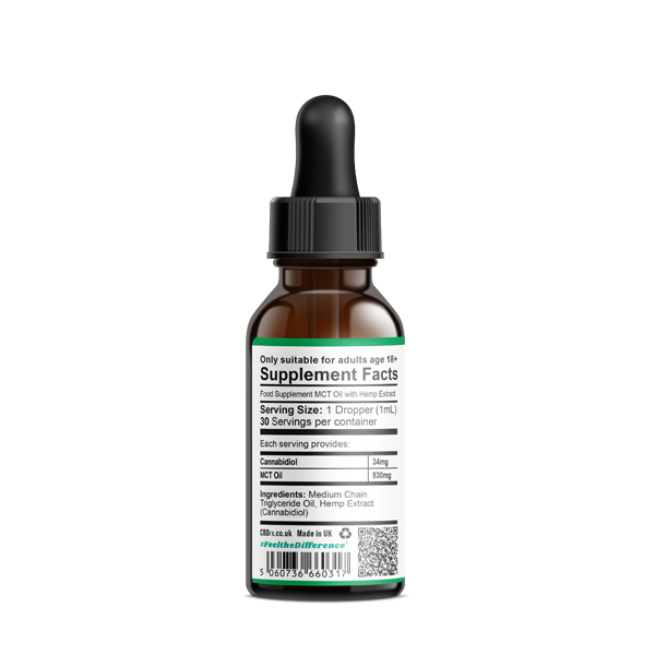 CBDfx CBD olejové kapky s přírodní příchutí - 1000 mg CBD | Zdraví | Superdrug