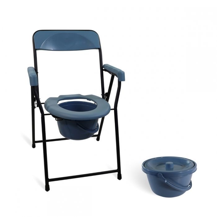 Silla de baño plegable Mobiclinic, altura regulable, asiento ergonómico, reposabrazos acolchados, Timón