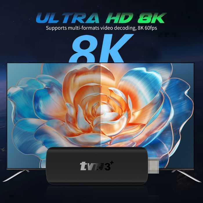 Android Box - TV Box - 8K - 2/16GB - IPTV Box - Android 14.0 - BT5.4 - Android TV - WiFi 2.4/5.0G - Reproductor multimedia