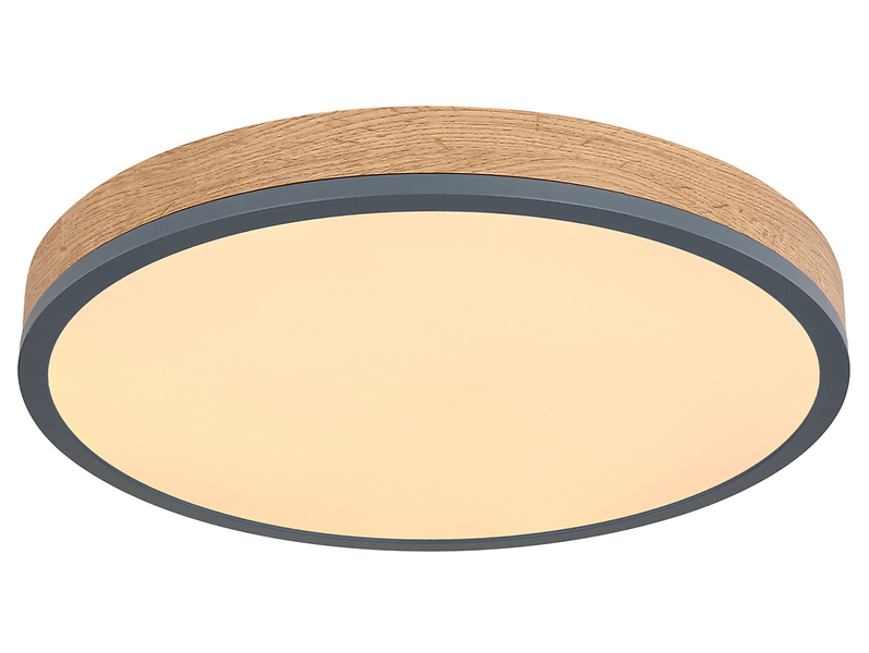 Plafon Doro LED 45 cm metalowy brązowy