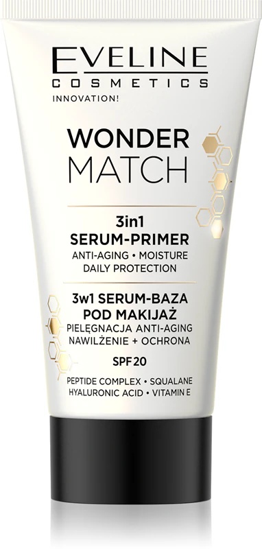 Eveline Cosmetics Wonder Match 3-in-1 grima bāze un tonālais krēms