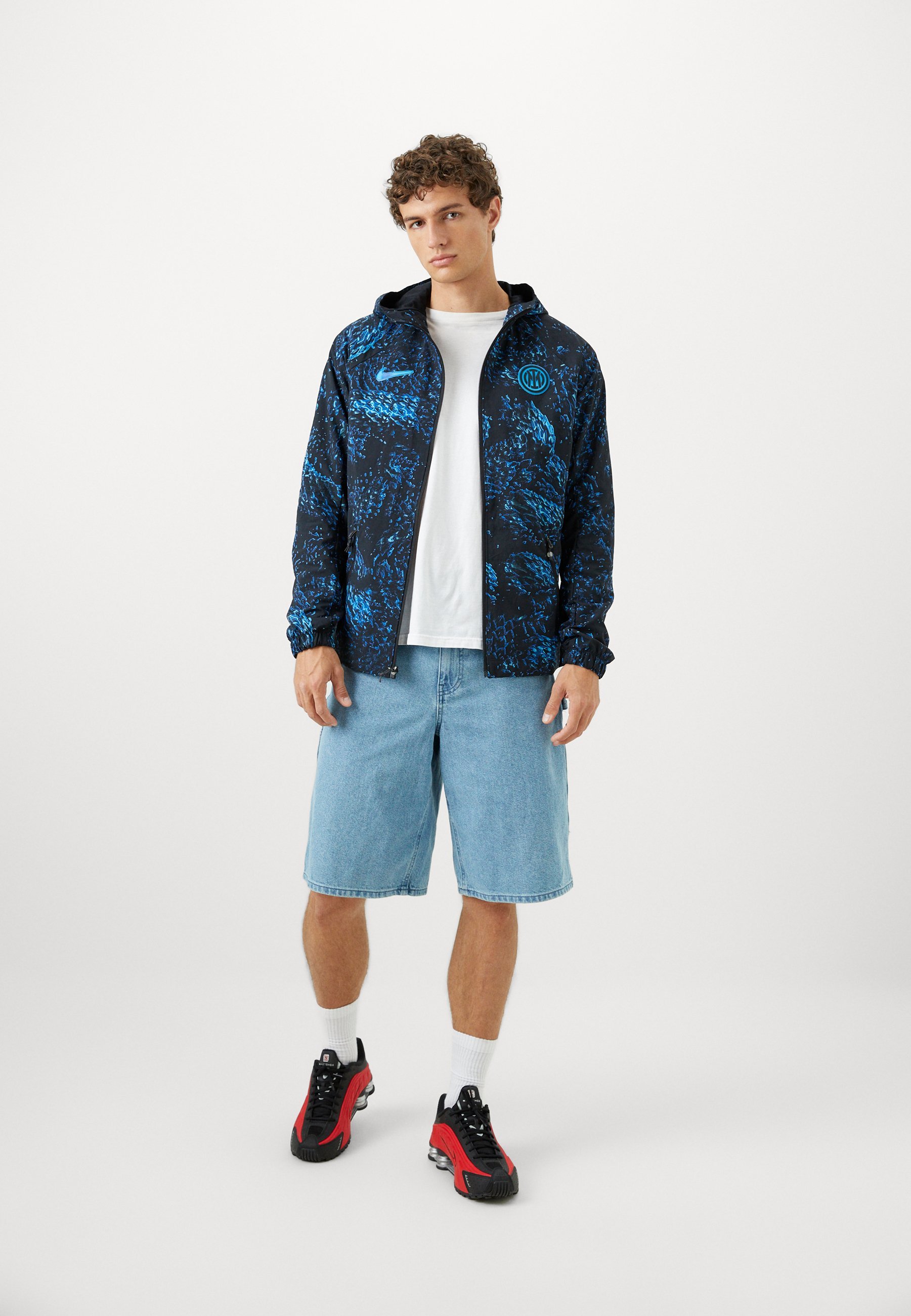 INTER MILAN AWF JACKET - Klubové oblečení - lyon blue/black/chlorove blue Nike Performance