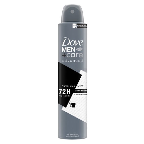 Dove Men+Care Advanced Invisible Dry antitranspiranta aerosols 200 ml