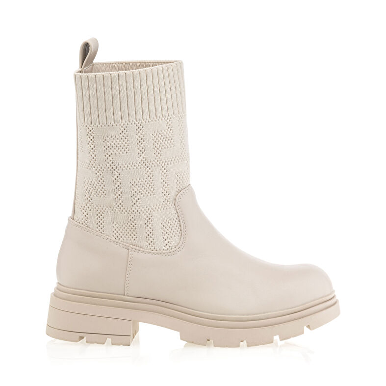 Beige dameslaarzen / enkellaarzen