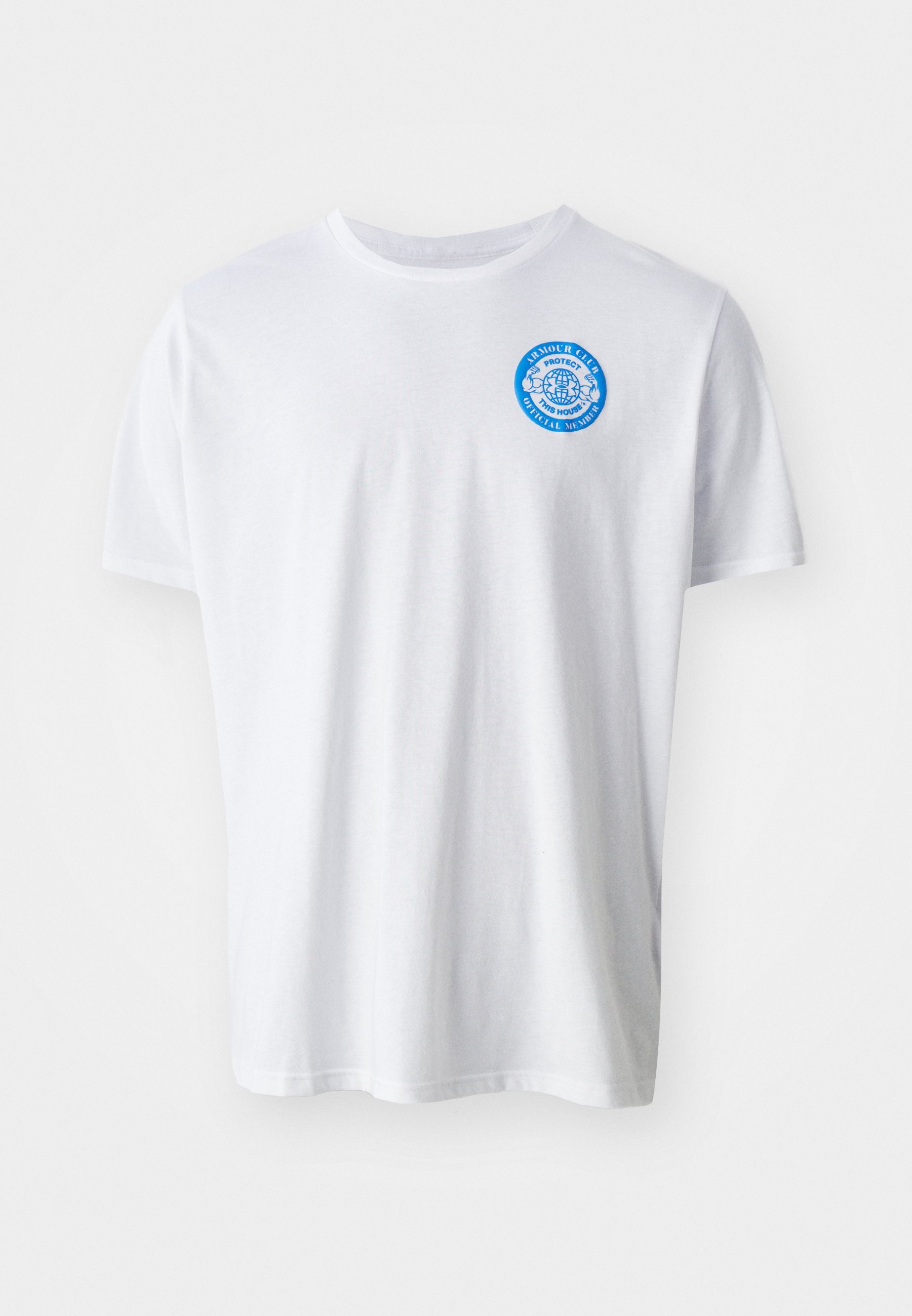 Under Armour CLUB - T-shirt met print - wit/blauw Atlantis