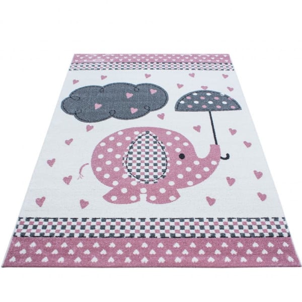 Dywan dziecięcy Kids Słonik różowy 120 cm x 170 cm