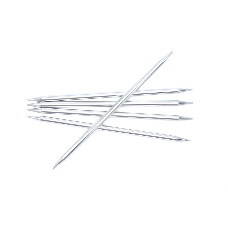 Strømpepinner 20 cm 7,0 mm aluminiumsølv