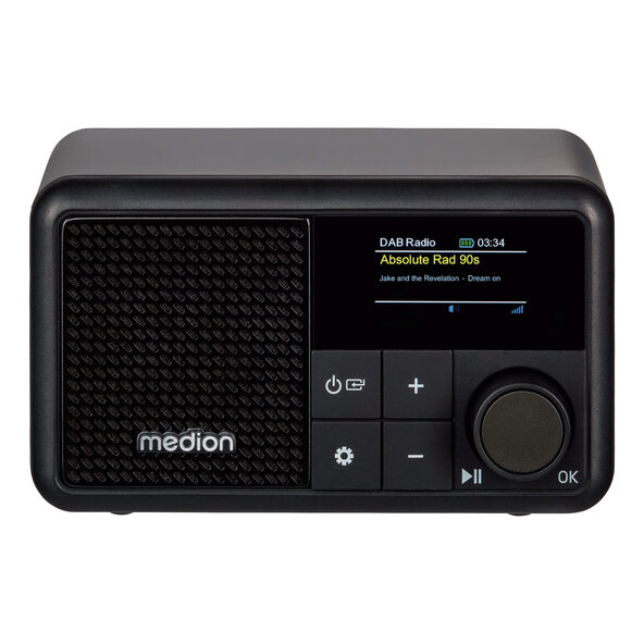 DAB+ liten radio (MD44822), svart