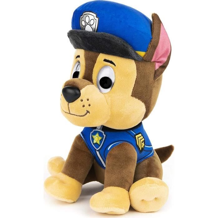 Peluche de Chase de Paw Patrol - PATRULLA CANINA - 25 cm - Unisex - Marrón - Niño