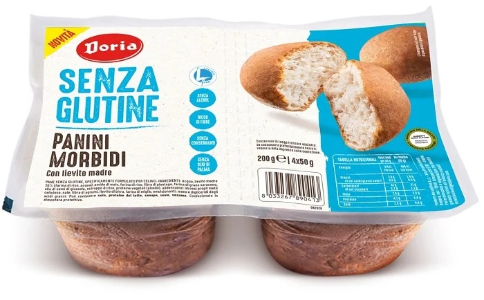 DORIA Doria zachte rollen 4x50 g