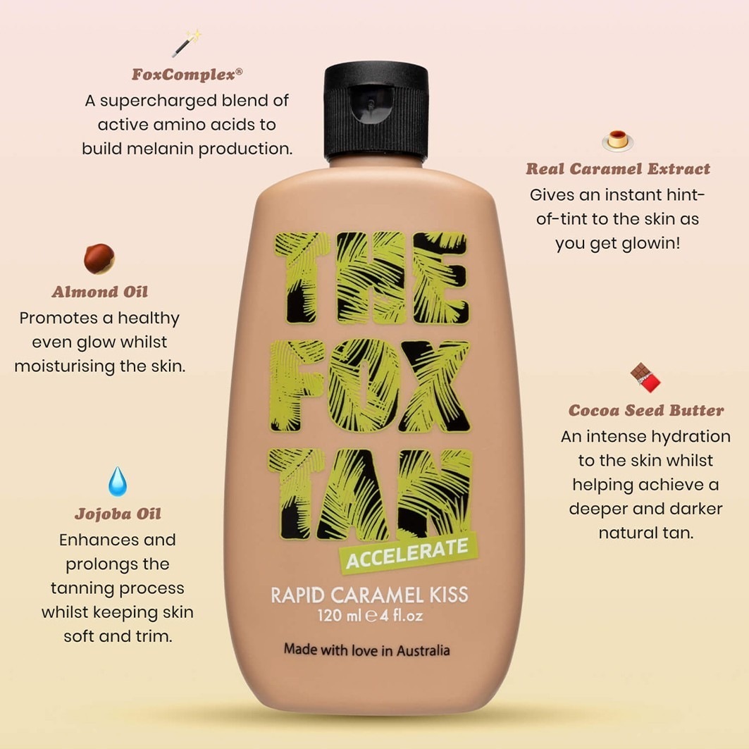 Samoopaľovací krém THE FOX TAN Quick Caramel Kiss - 120 ml