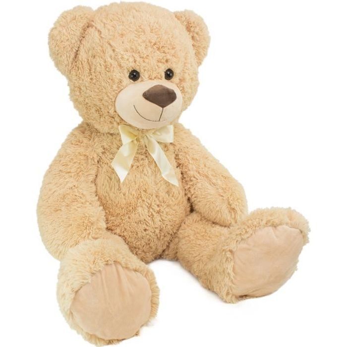 BRUBAKER - Gigantische XXL Pluche - Beer / Teddybeer - 100 cm - Ultrazacht & Schattig - Beige