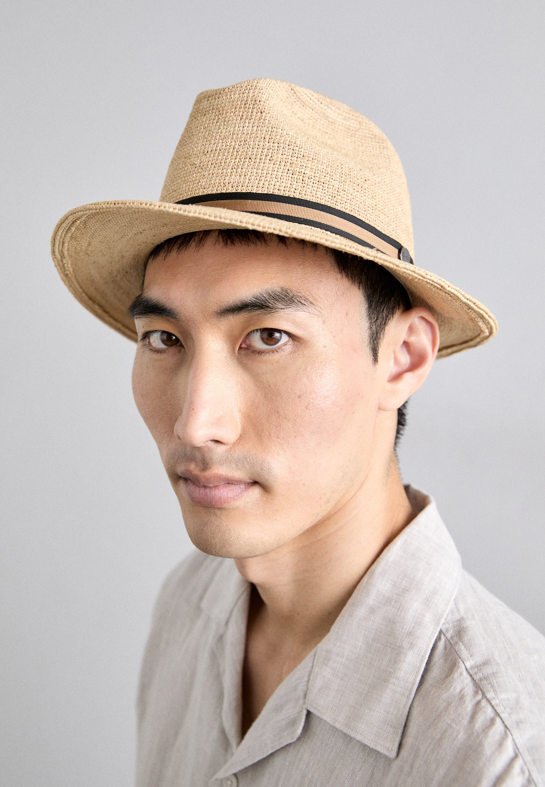 Borsalino ARGENTINA MEDIA UNISEX - Kapelusz - naturale/nero/calcedonia