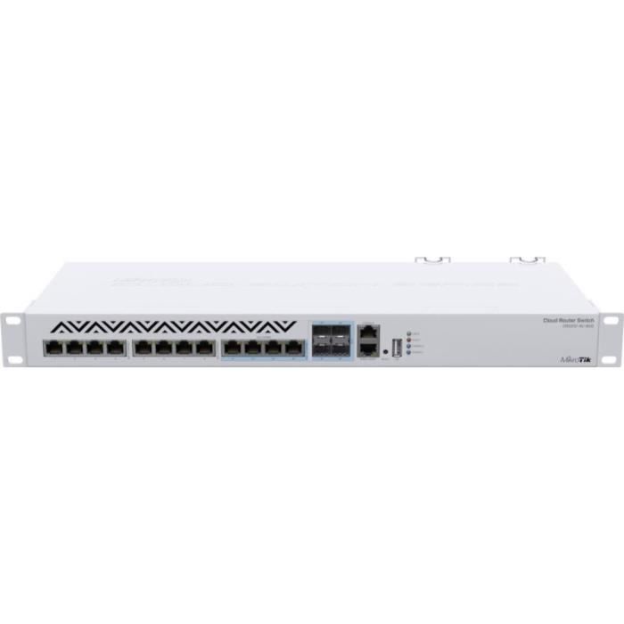 Switch - MikroTik - CRS312-4C+8XG-RM - Switching L3 - 8 porte - Ethernet 10G
