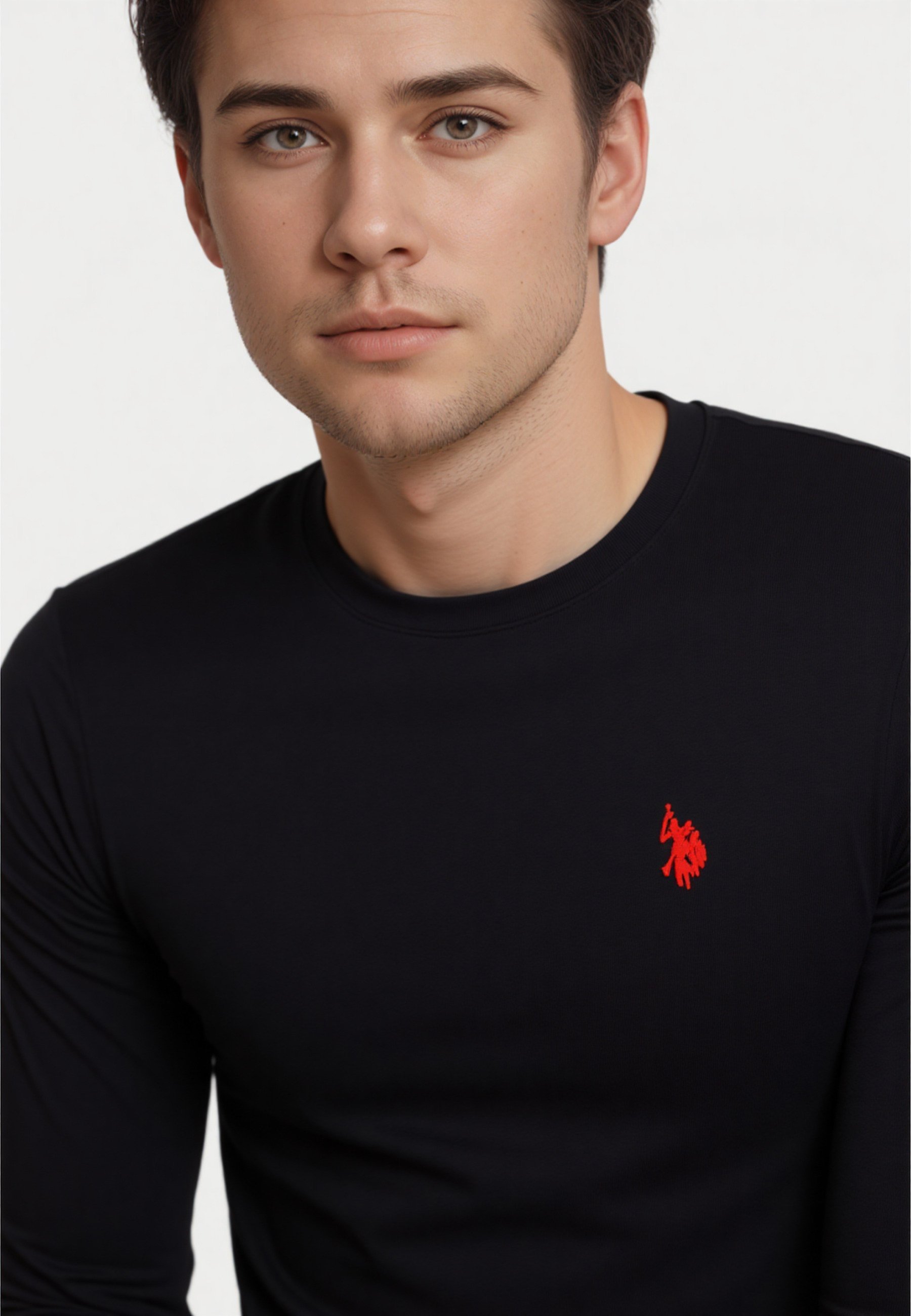 US Polo Assn. Top met lange mouwen - zwart