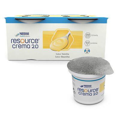 Nestlé Resource 2.0 vaniljakermavalmiste 4 x 125 g