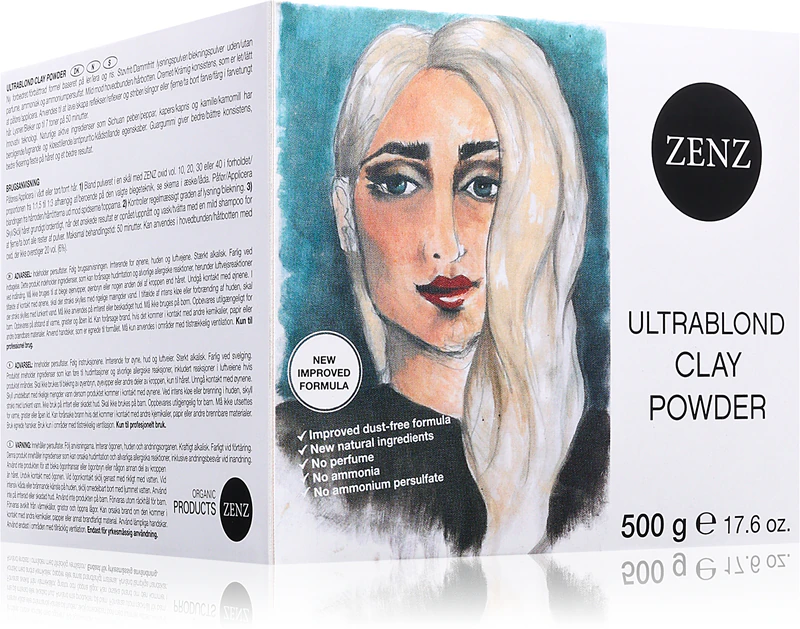 ZENZ Organic Ultrablond Clay Powder rozjasňujúci púder bez amoniaku
