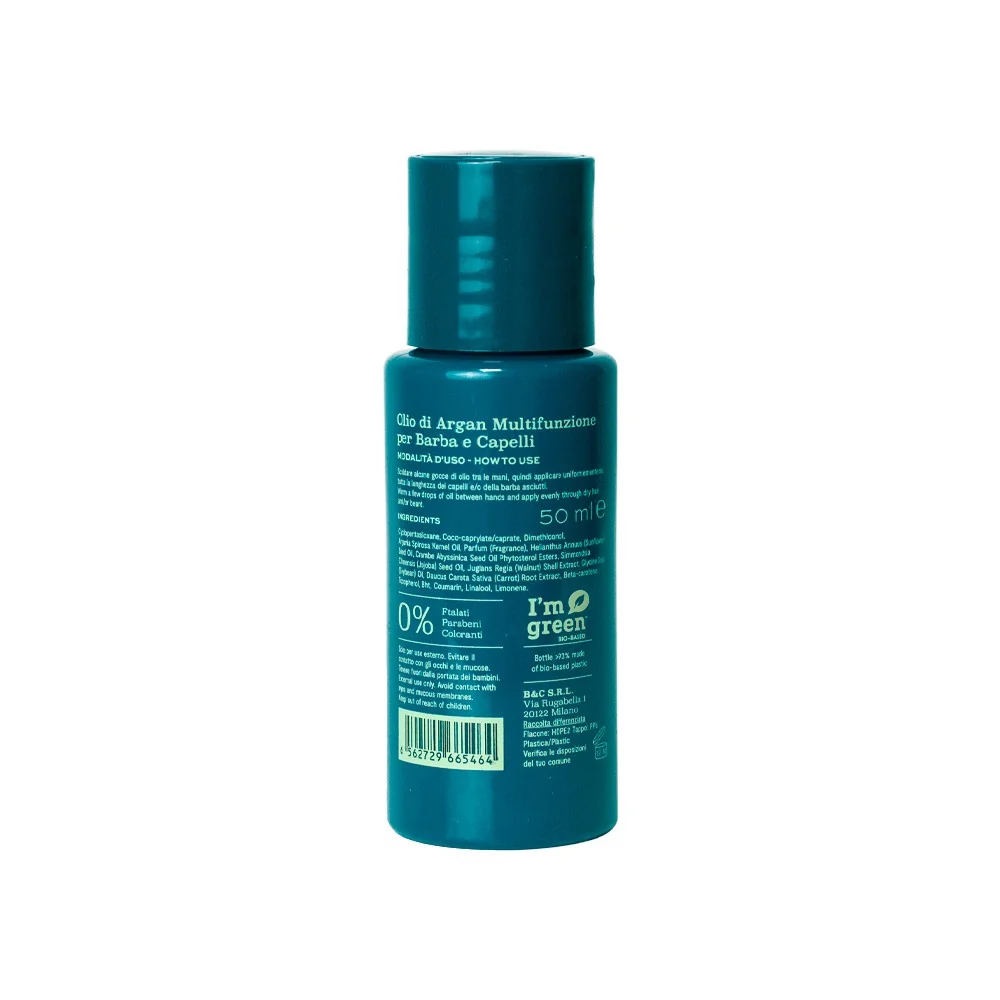 Barba All-In-One Argan Oil - Trattamento Barba, Olio Capelli, Trattamento per Capelli