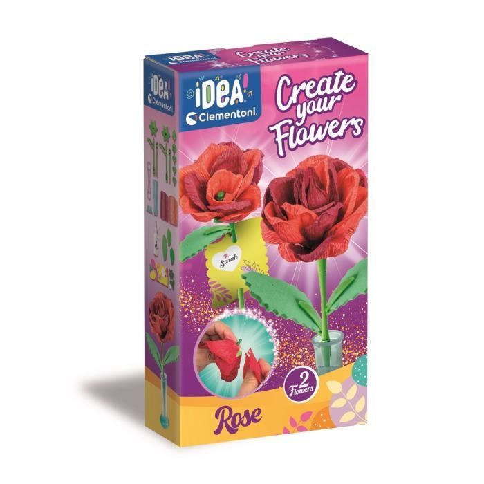CLEMENTONI - Crea tus propias flores - Rosa