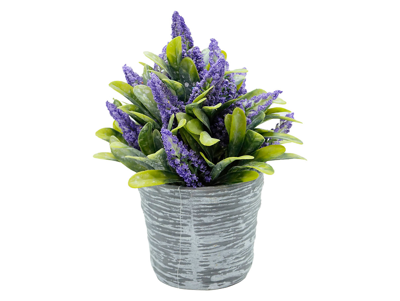 Sztuczna roślina w doniczce 18 cm fioletowa