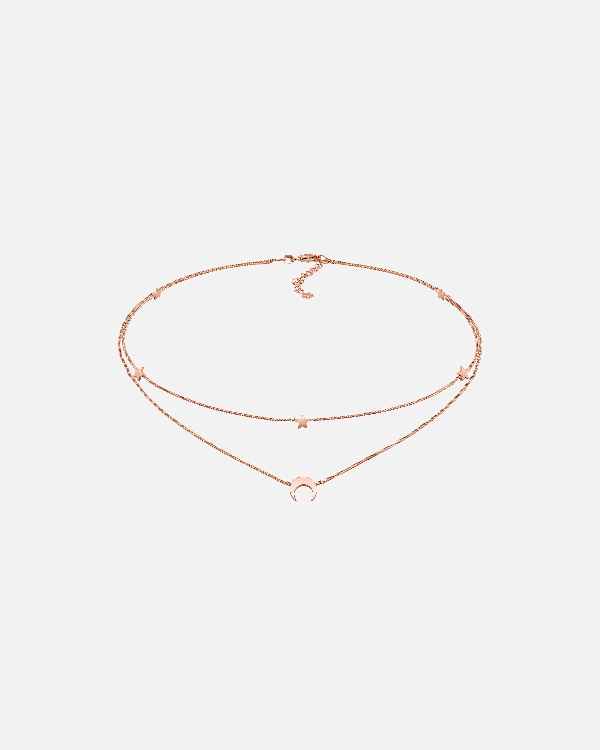 Elli Femmes Choker Couches Astro Demi-Lune Étoiles en Argent Sterling 925
