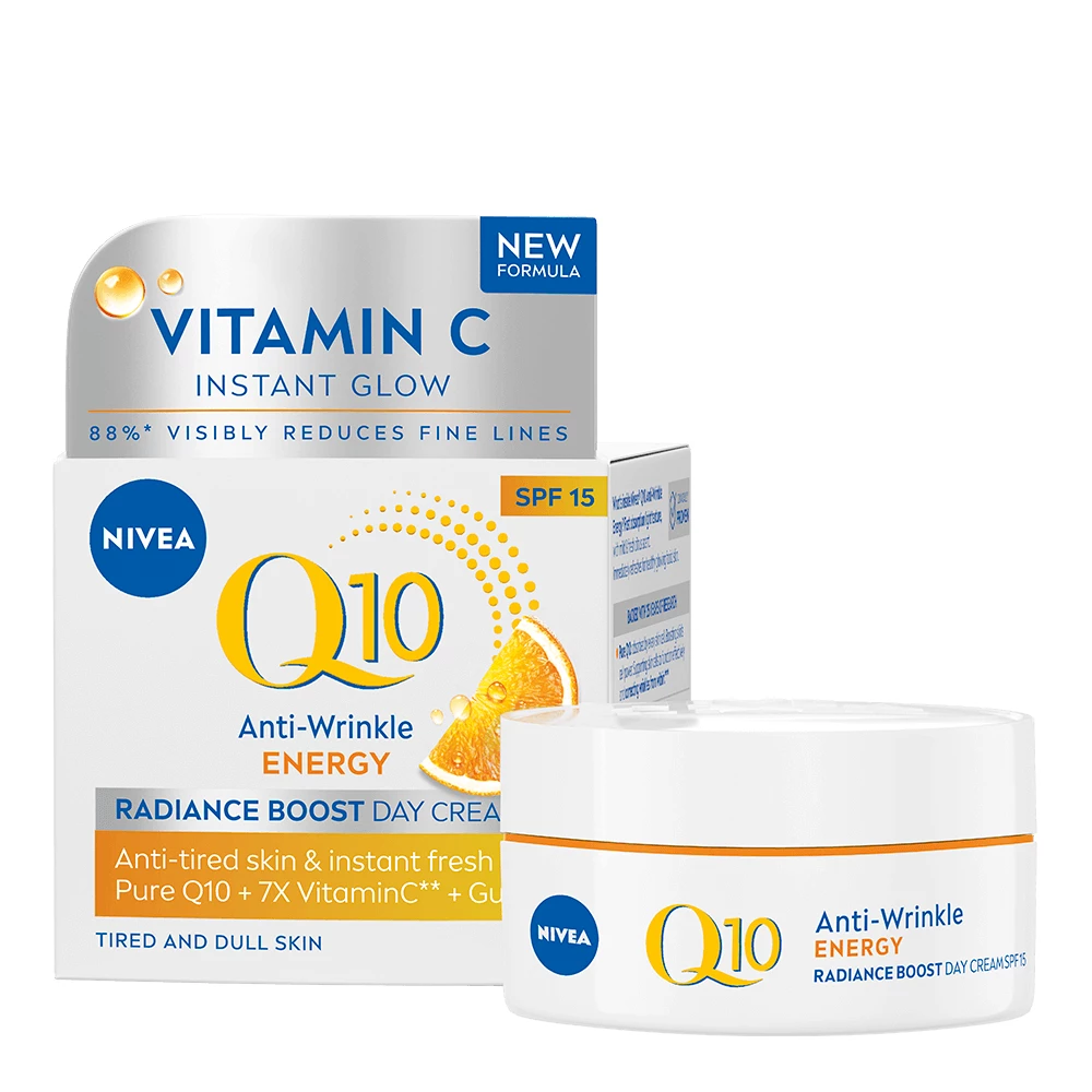 NIVEA Q10 Energy Healthy Glow Nappali Krém SPF15 50 ml