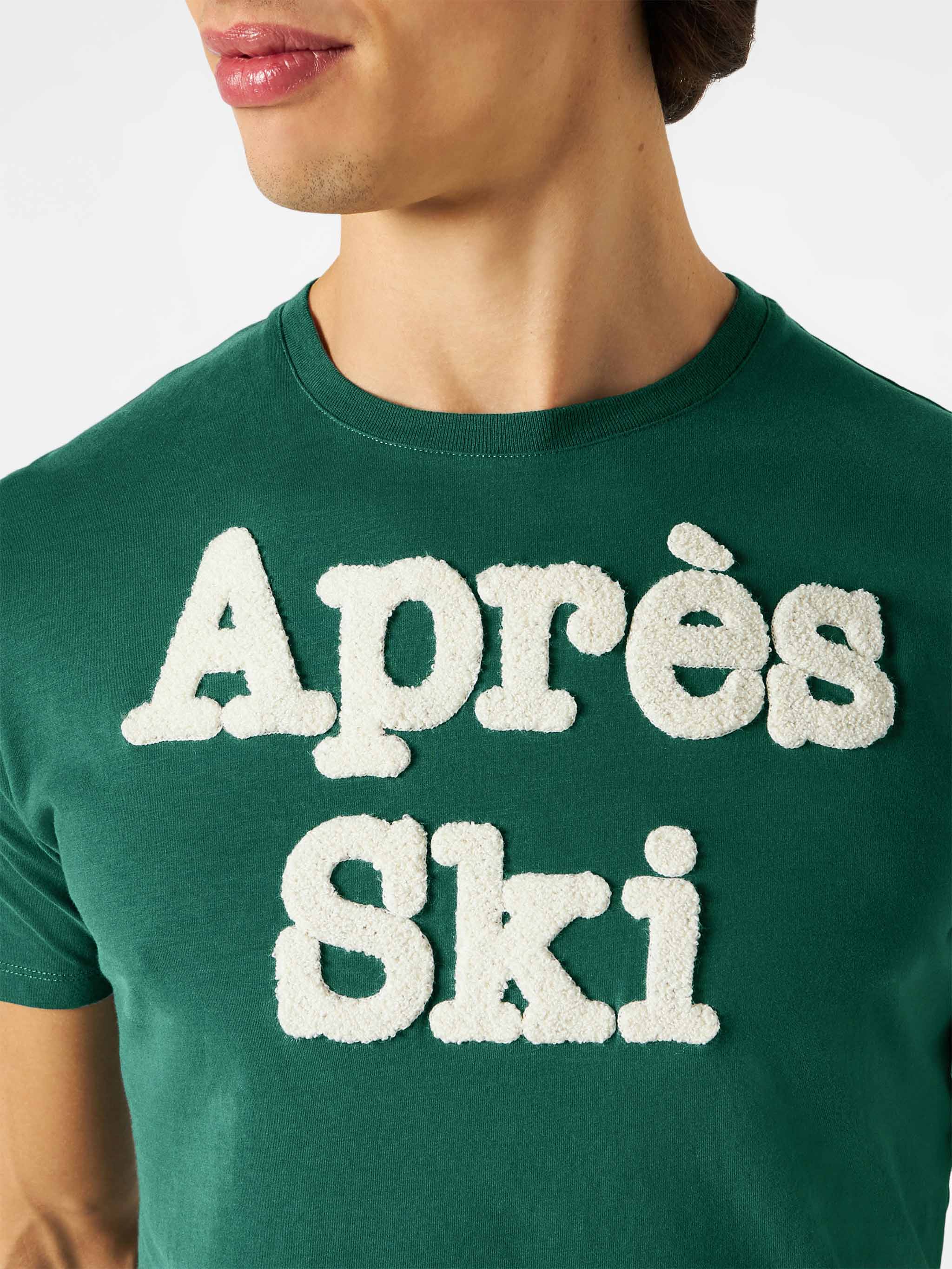 Après-ski T-shirt met badstofpatch