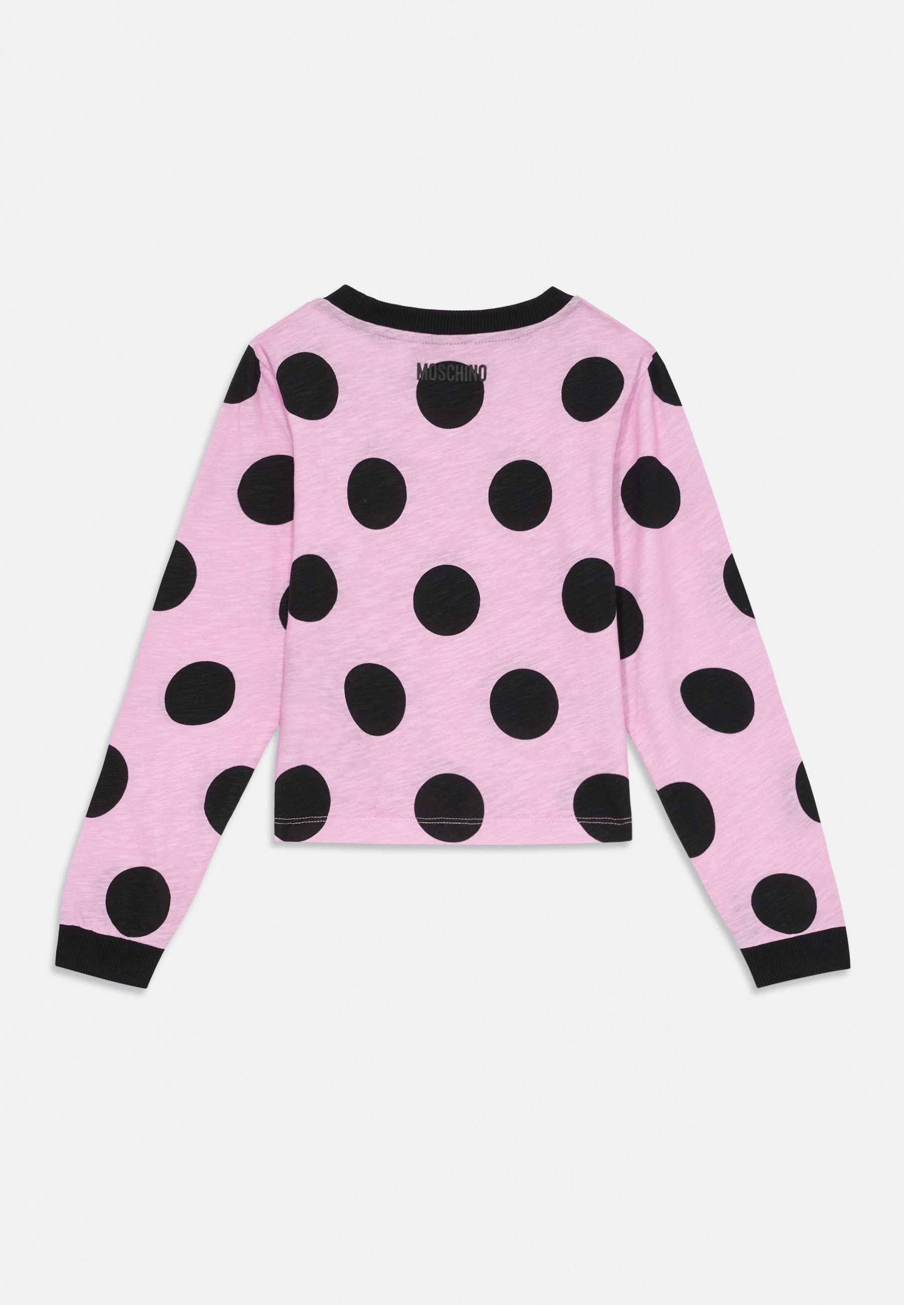 MOSCHINO Bluzka z długim rękawem - liliowo-czarna