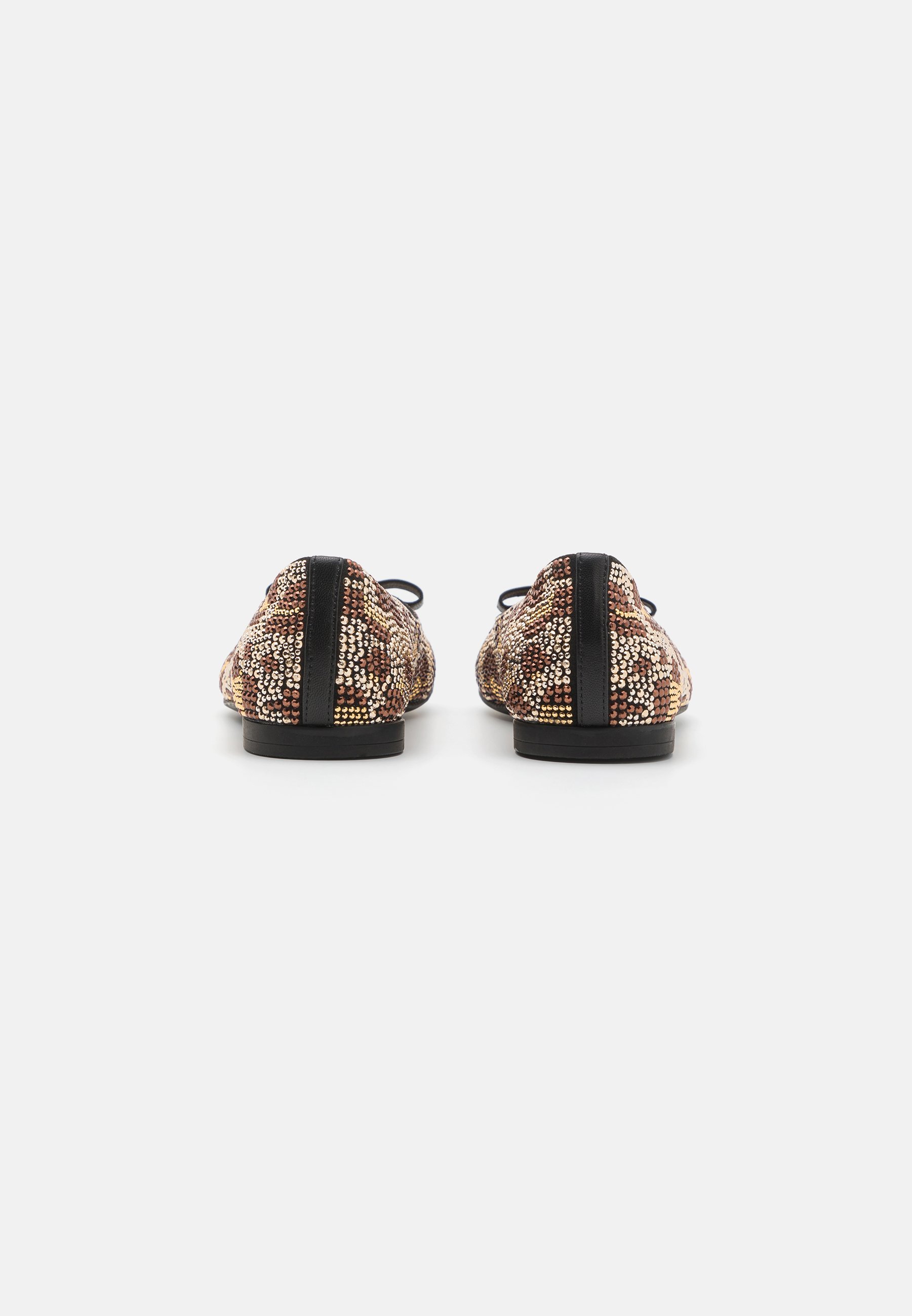 Versace FASHION SHOW CAPSULE FLATS - Ballerina's - marrone maculato/nero/oro