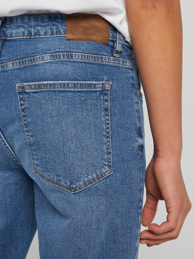 Pantalones vaqueros rectos - AZUL