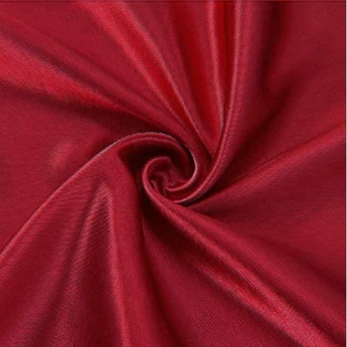 Federe - Rosse - Raso - 51 x 76 cm - Set da 2 - Lavabili in lavatrice