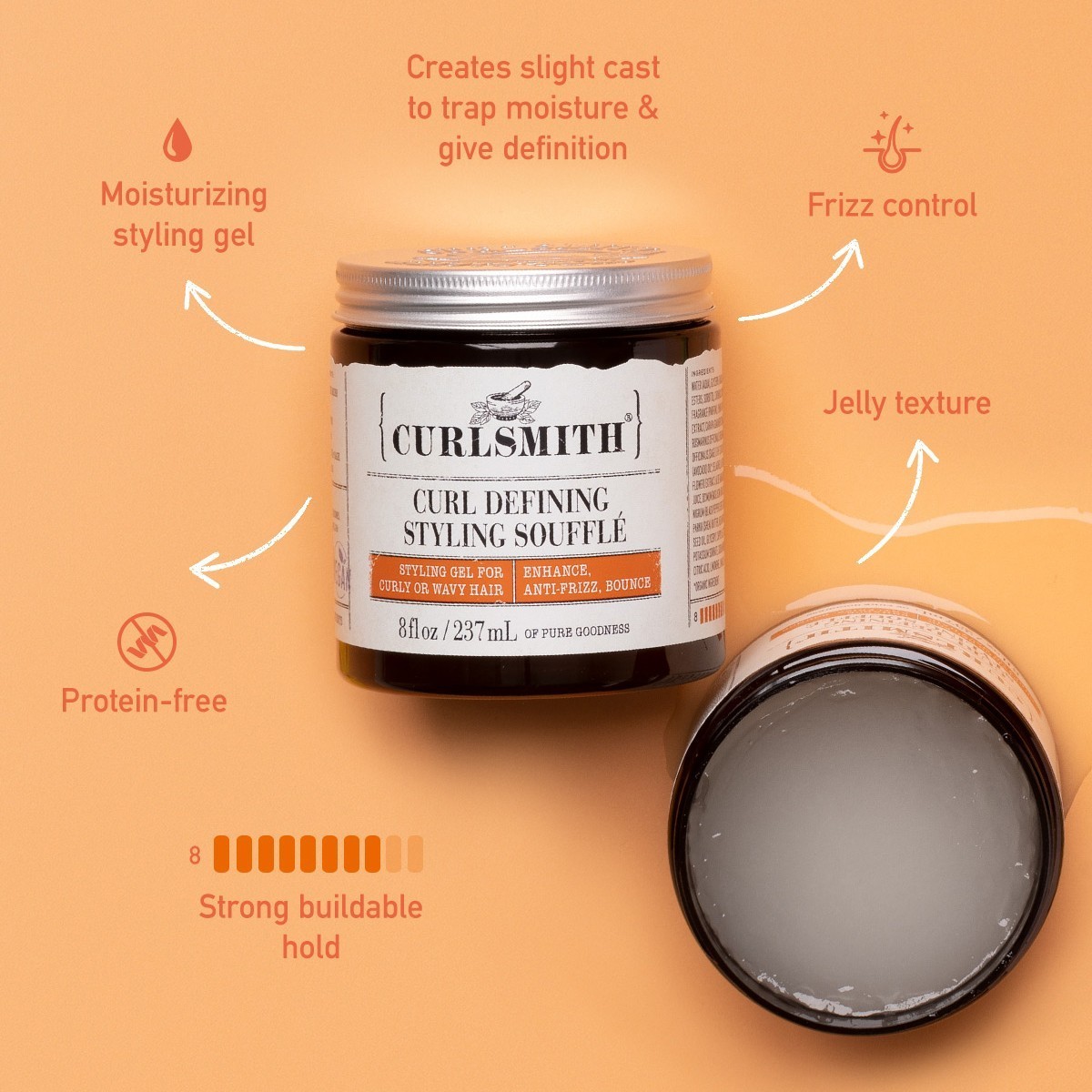 Curlsmith Haargel Lockendefinierendes Styling-Soufflé - 59 ml