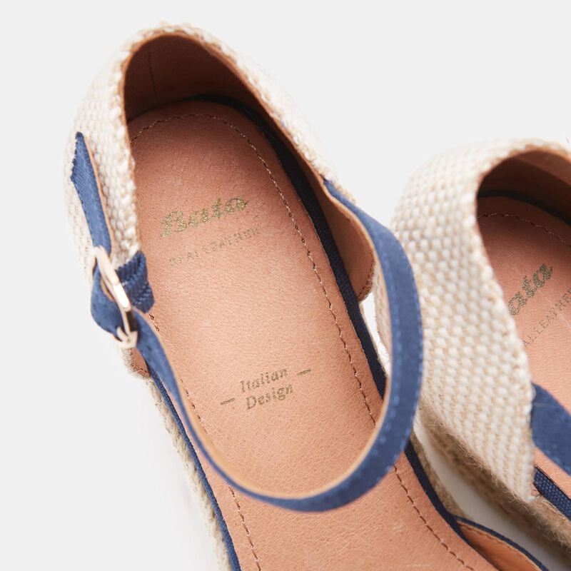 BATA espadrilles met sleehak van 8 cm voor dames