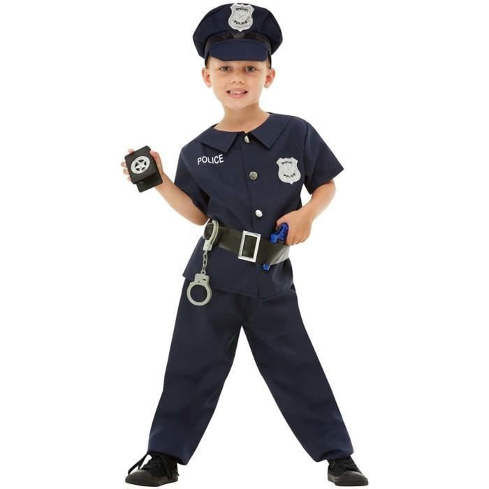 Déguisement de policier garçon Agent de Police, FBI, Professions - Bleu
