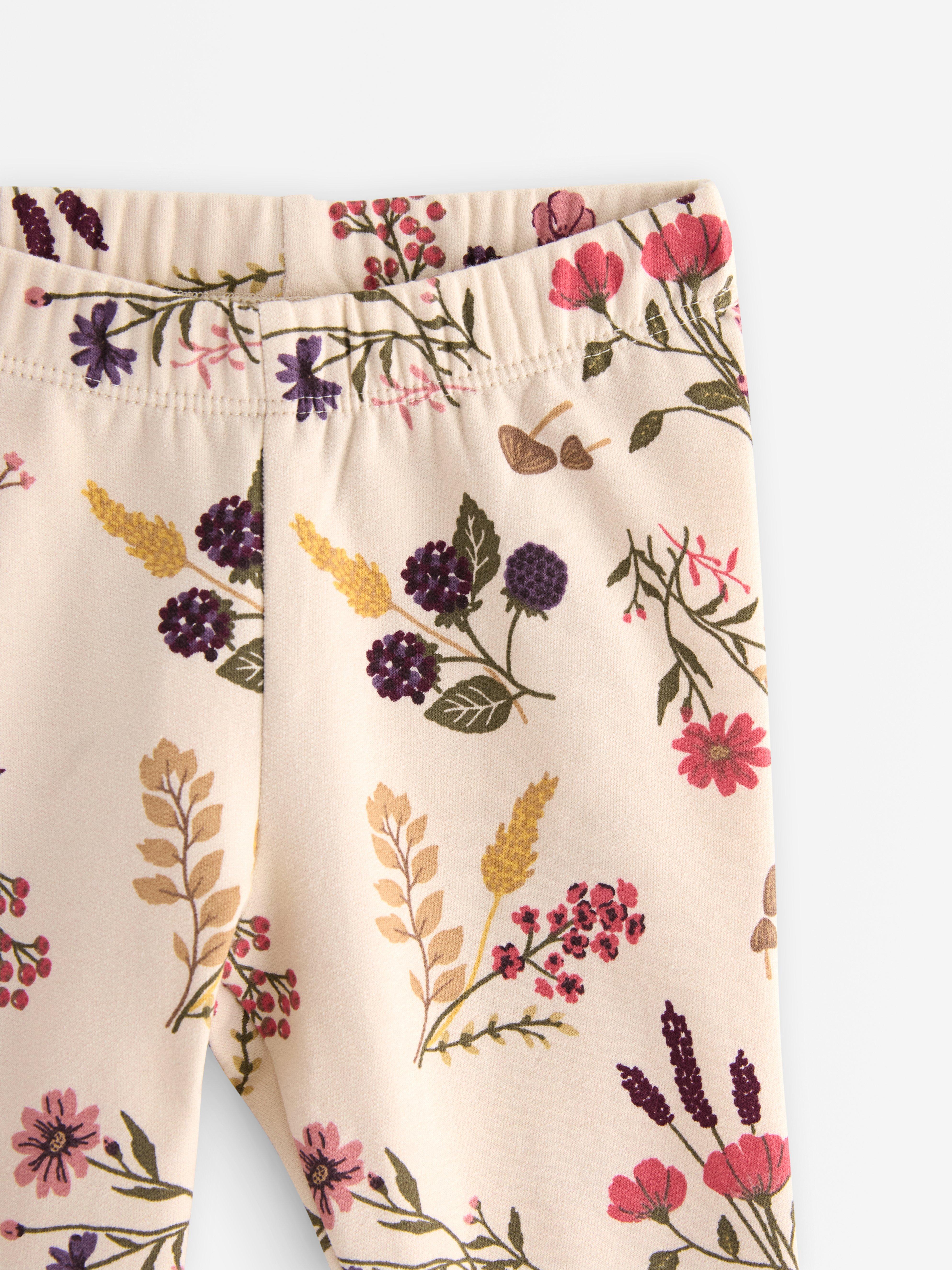 Leggings med børstet innside lys beige