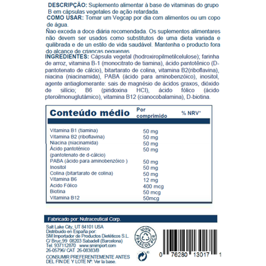 Solaray Nutritional Support Capsules B-complex 50 kapslí