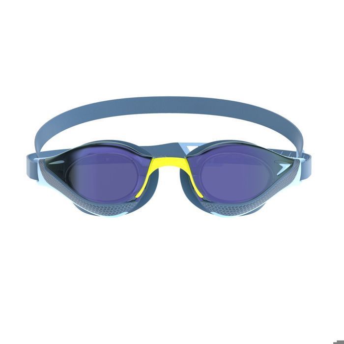Speedo FS Pure Focus Mirror – Schwimmbrille für Erwachsene, blau, entspiegelte Gläser