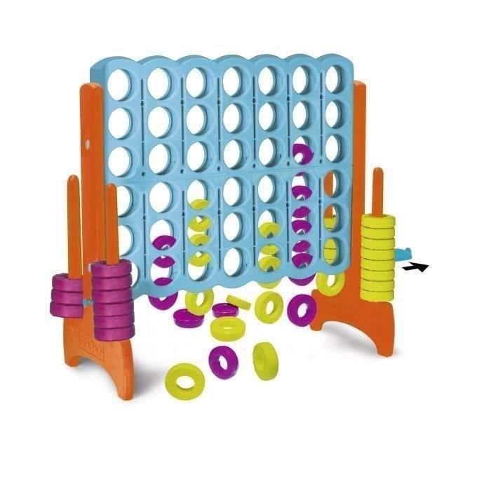 Juego de exterior - FEBER - Juego gigante Conecta 4 - Plástico resistente a los rayos UV - 21 anillos