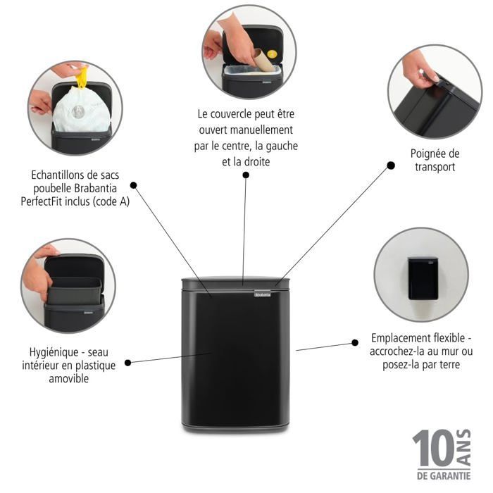 Poubelle - corbeille - support sac Brabantia - 222481
