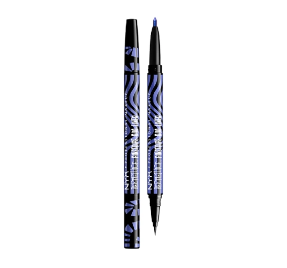 NYX Professional Makeup × Beetlejuice dwustronny eyeliner 02 Black   Purple Chrome 0,1 g   0,4 ml